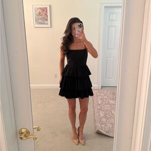 Forever 21 Black Tiered Mini Dress